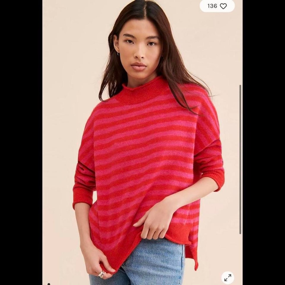 Free People Little Lies Suri Stripe Sweater